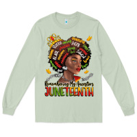 Matcha remembering my ancestors juneteenth Long Sleeve Tee - LillyAllenDesigns