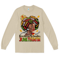 Mushroom remembering my ancestors juneteenth Long Sleeve Tee - LillyAllenDesigns