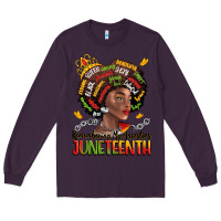 Plum remembering my ancestors juneteenth Long Sleeve Tee - LillyAllenDesigns