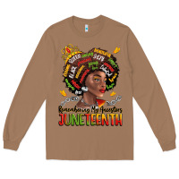 Toasted Coconut remembering my ancestors juneteenth Long Sleeve Tee - LillyAllenDesigns