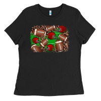 Black american football helmet background Ladies Tee - JahusDesignShop