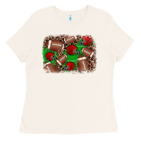 Bone american football helmet background Ladies Tee - JahusDesignShop
