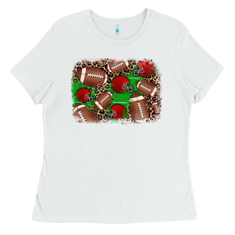 American Football Helmet Background Ladies Tee by JahusDesignShop | Teevron