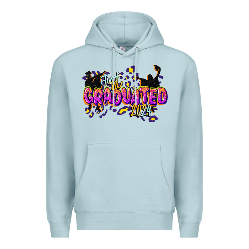 Just Graduated 2024 Premium Hoodie by CowGirlArtShop | Teevron