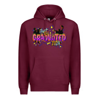 Burgundy just graduated 2024 Premium Hoodie - CowGirlArtShop