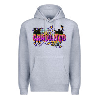 Heather Grey just graduated 2024 Premium Hoodie - CowGirlArtShop