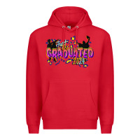 Red just graduated 2024 Premium Hoodie - CowGirlArtShop