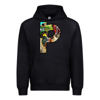 Black farm life alphabet lowercase letters p Urban Hoodie - BundleAndBundleShop