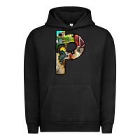 Pigment Black farm life alphabet lowercase letters p Urban Hoodie - BundleAndBundleShop