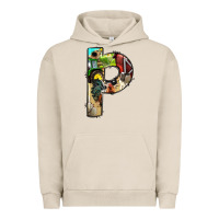 Pigment French Oak farm life alphabet lowercase letters p Urban Hoodie - BundleAndBundleShop