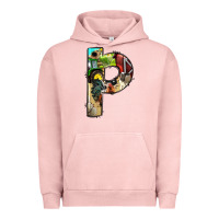 Pigment Salmon farm life alphabet lowercase letters p Urban Hoodie - BundleAndBundleShop