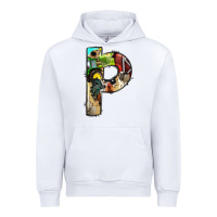 White farm life alphabet lowercase letters p Urban Hoodie - BundleAndBundleShop