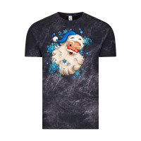 Cloud Black winter christmas santa claus Vintage Tee - MaliasSmallBusiness