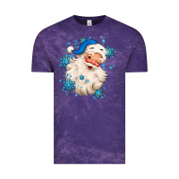 Cloud Purple winter christmas santa claus Vintage Tee - MaliasSmallBusiness
