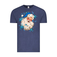 Vintage Denim winter christmas santa claus Vintage Tee - MaliasSmallBusiness