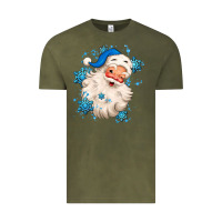 Vintage Olive winter christmas santa claus Vintage Tee - MaliasSmallBusiness