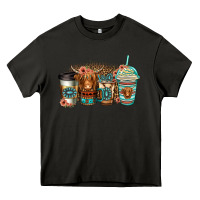 Asphalt serape floral longhaired cow coffee cups Heavy Core Tee - Jasminsmagicworld