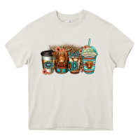 Cream serape floral longhaired cow coffee cups Heavy Core Tee - Jasminsmagicworld