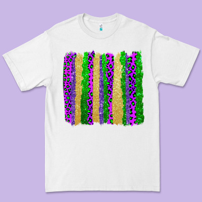 Mardi Gras Brushstrokes Premium Tee Designed By Adodesignshop