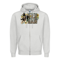 Dove Grey Yee haw Cowboy western Zipper Hoodie - HowdyJamesFarm