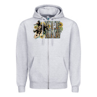 Heather Grey Yee haw Cowboy western Zipper Hoodie - HowdyJamesFarm