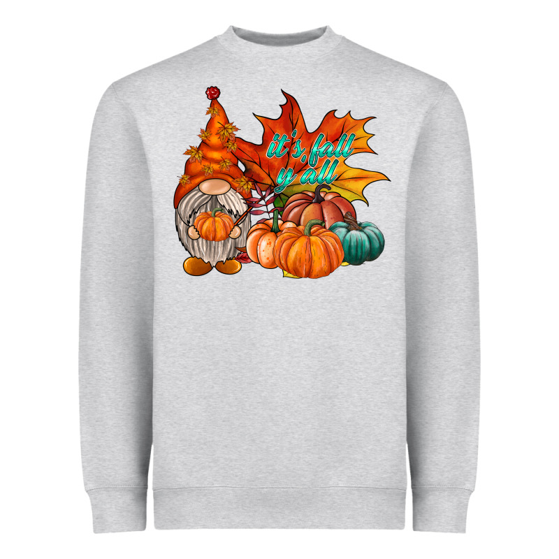 It Is Fall Yall Gnome Heavyweight Sweatshirt by RacoonDesign | Teevron