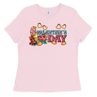 Bubblegum Pink valentines day sweet Ladies Tee - AdoDesignShop