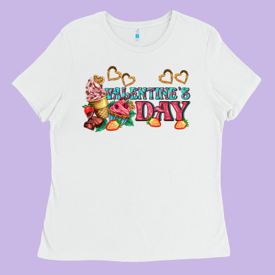 Valentines Day Sweet Ladies Tee Designed By Adodesignshop
