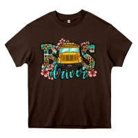 Chocolate Brown school bus driver Heavy Core Tee - Jasminsmagicworld