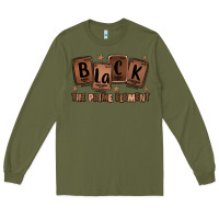 Army Green black the prime element melanin Long Sleeve Tee - LillyAllenDesigns