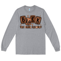 Heather Grey black the prime element melanin Long Sleeve Tee - LillyAllenDesigns