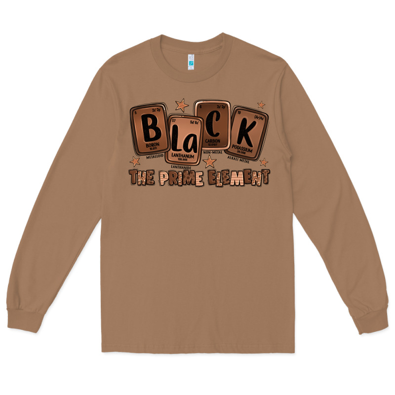 Black The Prime Element Melanin Long Sleeve Tee by LillyAllenDesigns | Teevron