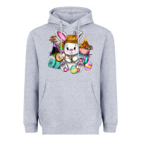 Heather Grey Easter Day Camper  Happy Easter Day Heavyweight Hoodie - CowGirlArtShop