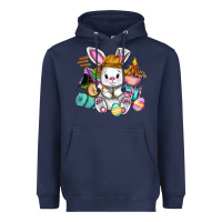 Navy Easter Day Camper  Happy Easter Day Heavyweight Hoodie - CowGirlArtShop