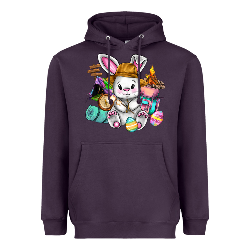 Easter Day Camper  Happy Easter Day Heavyweight Hoodie by CowGirlArtShop | Teevron
