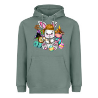Sage Easter Day Camper  Happy Easter Day Heavyweight Hoodie - CowGirlArtShop