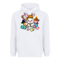 White Easter Day Camper  Happy Easter Day Heavyweight Hoodie - CowGirlArtShop