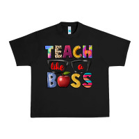 Black teach like a boss Urban Heavy Tee - NancyCooperArtShop