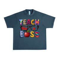 Midnight Navy teach like a boss Urban Heavy Tee - NancyCooperArtShop