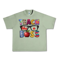 Oil Green teach like a boss Urban Heavy Tee - NancyCooperArtShop