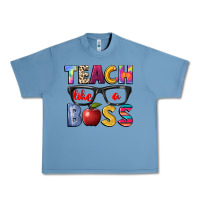 Pebble Blue teach like a boss Urban Heavy Tee - NancyCooperArtShop