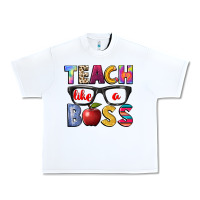 White teach like a boss Urban Heavy Tee - NancyCooperArtShop