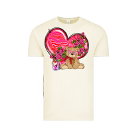 Vintage Arctic valentines heart with bear Vintage Tee - NancyCooperArtShop