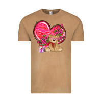 Vintage Camel valentines heart with bear Vintage Tee - NancyCooperArtShop