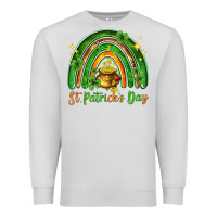 Dove Grey St. Patrick's Day rainbow Premium Sweatshirt - HowdyJamesFarm