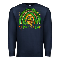 Navy St. Patrick's Day rainbow Premium Sweatshirt - HowdyJamesFarm