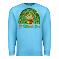 Ocean Blue St. Patrick's Day rainbow Premium Sweatshirt - HowdyJamesFarm