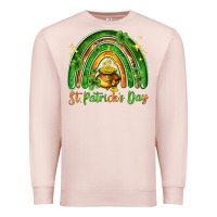 Pale Pink St. Patrick's Day rainbow Premium Sweatshirt - HowdyJamesFarm