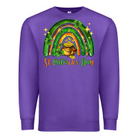 Purple St. Patrick's Day rainbow Premium Sweatshirt - HowdyJamesFarm