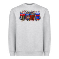 Heather Grey labor day drink Heavyweight Sweatshirt - RacoonDesign